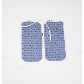 Electrodes DURA-STICK +  rectangle 50x90mm 2 sorties - sachet de 2