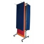 SUPPORT SUR ROULETTES RÉGLABLE POUR TAPIS