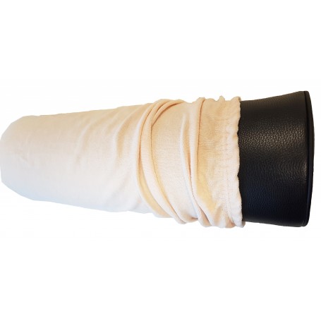 HOUSSE EPONGE pour COUSSIN 1/2 CYLINDRIQUE - beige