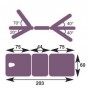 TABLE DE MASSAGE ELECTRIQUE TRI-PLANS - HM803