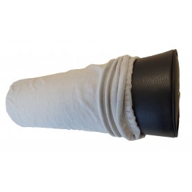 HOUSSE EPONGE pour COUSSIN 1/2 CYLINDRIQUE - gris clair