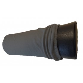 HOUSSE EPONGE pour COUSSIN 1/2 CYLINDRIQUE - gris foncé