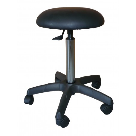TABOURET SUR ROULETTES ECO - NOIR