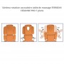 Table de massage FERROX® CEZANNE PRO 7 plans + cyphose électrique + 4 roulettes + cadre de commande