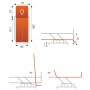 Table de verticalisation FERROX® Raffaello - 3 plans