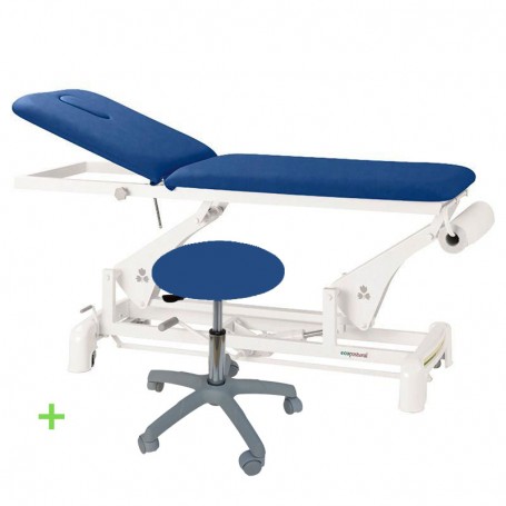 Table de massage hydraulique Ecopostural C3723 - 2 plans + 1 tabouret offert