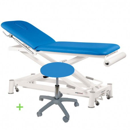 Table de massage hydraulique Ecopostural C7752 - 2 plans sans déport + 1 tabouret offert